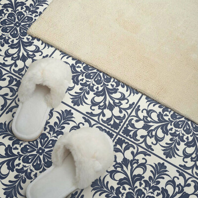 Pvc tegels Plantenpatroon met bladeren en bloemen