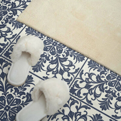 Pvc tegels Plantenpatroon met bladeren en bloemen