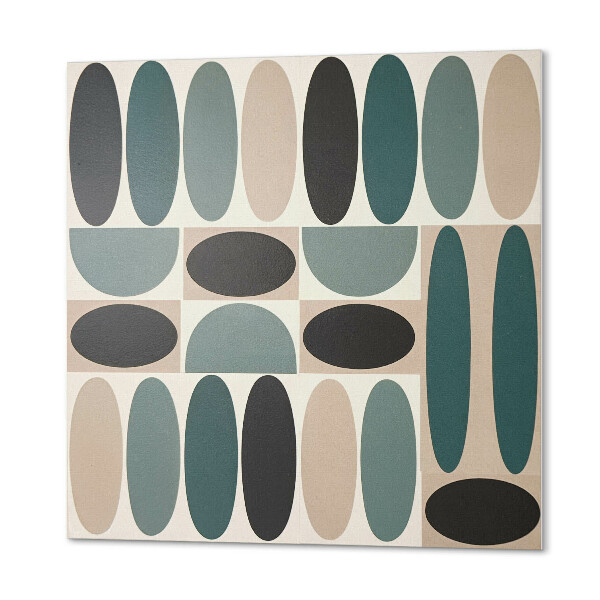 Zelfklevende vinyltegels Dynamische ovale grafische motieven