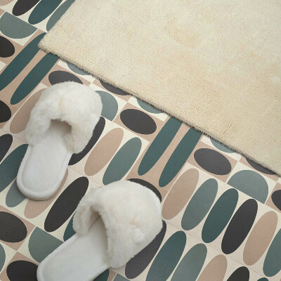 Zelfklevende vinyltegels Dynamische ovale grafische motieven