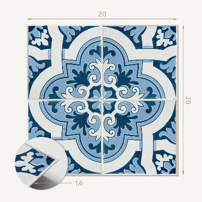 Vinyl tegels zelfklevend Sierlijk tegelpatroon in een elegante uitvoering