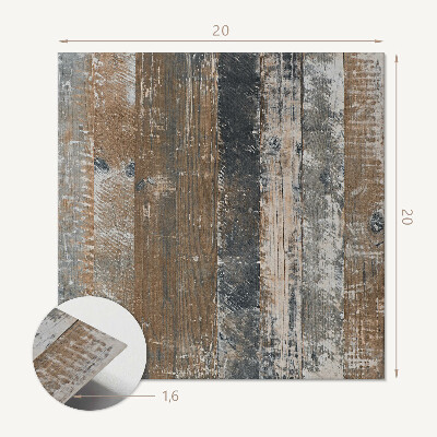 Pvc tegels Rustieke planken in een harmonieuze stijl