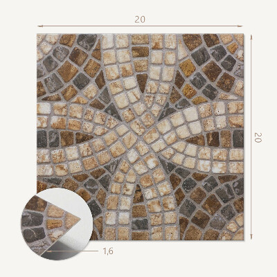 Zelfklevende vinyltegels Mozaïekweefsel in patronen