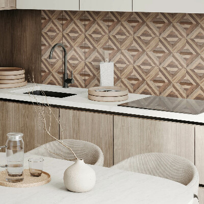 Vinyl tegels zelfklevend Een motief van natuurlijke planken in tinten bruin