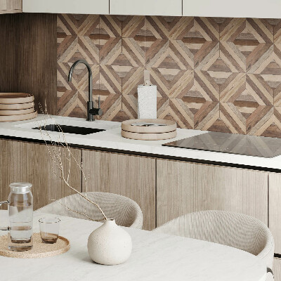 Vinyl tegels zelfklevend Een motief van natuurlijke planken in tinten bruin