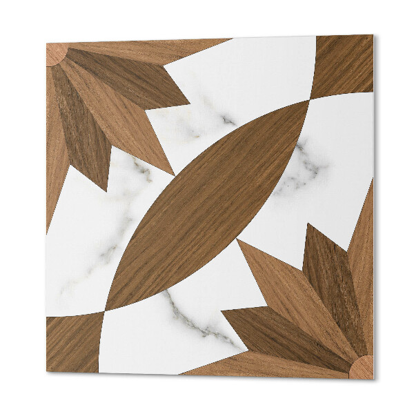 Vinyl tegels zelfklevend Houten motieven in geometrische stijl