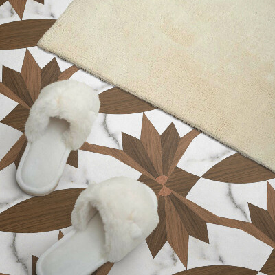 Vinyl tegels zelfklevend Houten motieven in geometrische stijl