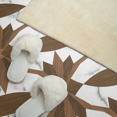 Vinyl tegels zelfklevend Houten motieven in geometrische stijl