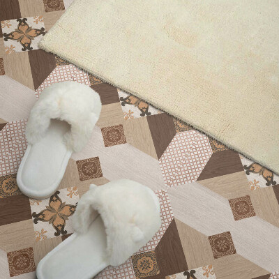 Zelfklevende vinyltegels Ornamentaal mozaïek in een kenmerkende stijl