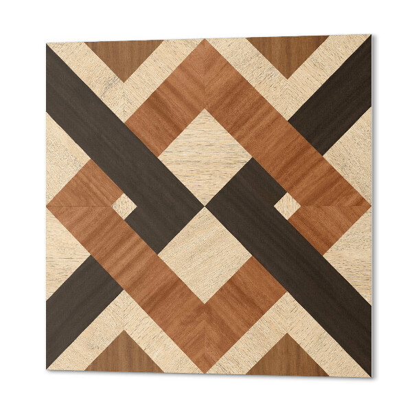 Pvc tegels Houten vormen in de geometrie