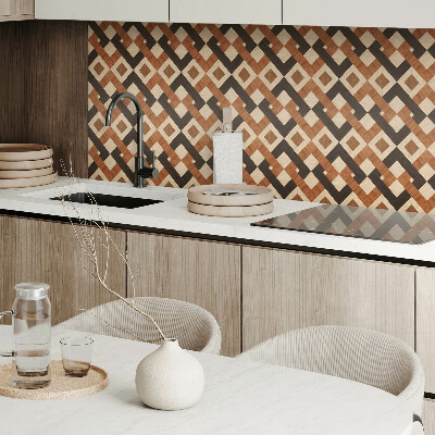 Pvc tegels Houten vormen in de geometrie