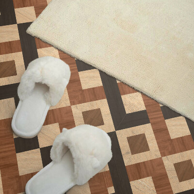 Pvc tegels Houten vormen in de geometrie