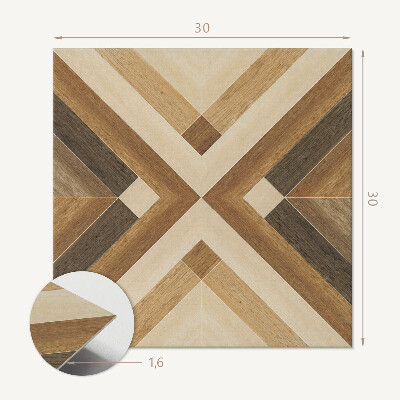 Zelfklevende vinyltegels Geruite geometrie