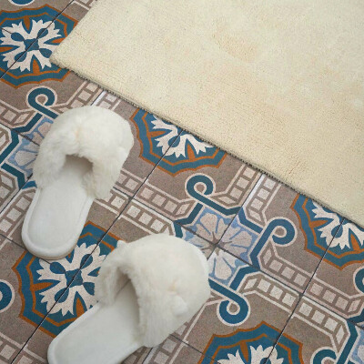 Vinyl tegels zelfklevend Ornamentaal mozaïek in grafische stijl