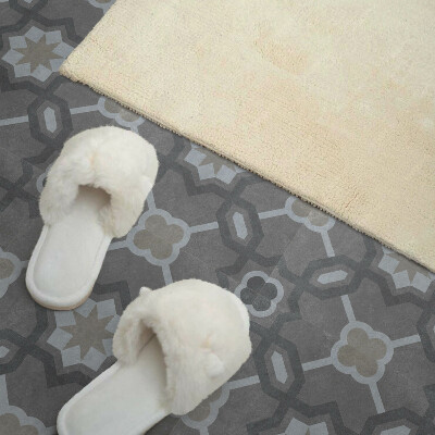 Vinyl tegels zelfklevend Geometrie in een modieus tegelpatroon