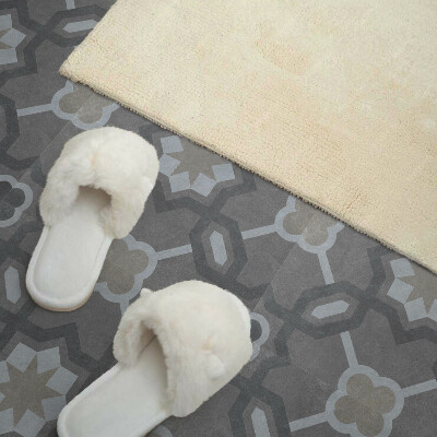 Vinyl tegels zelfklevend Geometrie in een modieus tegelpatroon