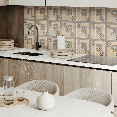 Pvc tegels Hoekige motieven op tegels