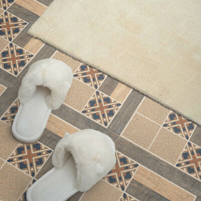 Pvc tegels Hoekige motieven op tegels