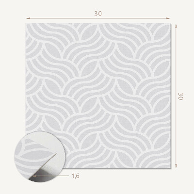 Vinyl tegels zelfklevend Golfvormen in perfecte compositie