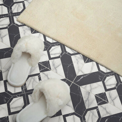 Zelfklevende vinyltegels Marmeren figuren in geometrische stijl