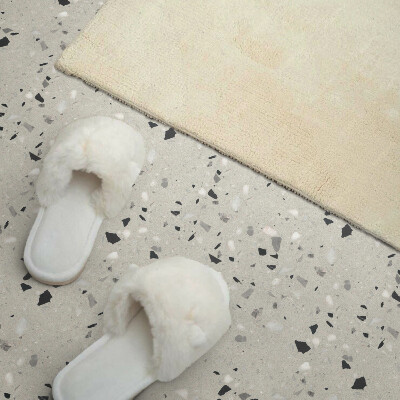 Pvc tegels Delicate fragmenten in een artistiek patroon