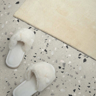 Pvc tegels Delicate fragmenten in een artistiek patroon