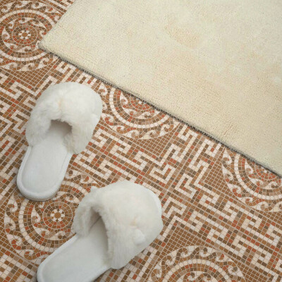 Vinyl tegels zelfklevend Circulair mozaïekmotief