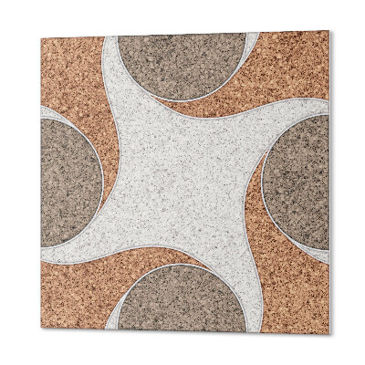 Vinyl tegels zelfklevend Een golvend cirkelpatroon