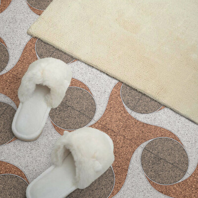 Vinyl tegels zelfklevend Een golvend cirkelpatroon