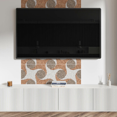 Vinyl tegels zelfklevend Een golvend cirkelpatroon