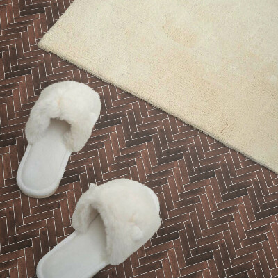 Zelfklevende vinyltegels Houten visgraatpatroon