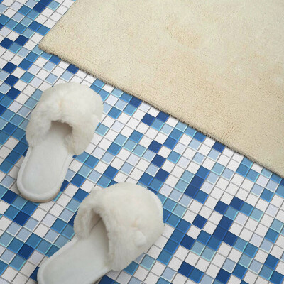 Pvc tegels Mozaïekpatroon in intense blauwtinten