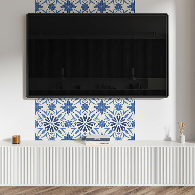 Vinyl tegels zelfklevend Bloemmotief