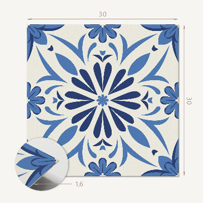 Vinyl tegels zelfklevend Bloemmotief