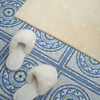 Pvc tegels Door de lucht geïnspireerd mozaïekpatroon