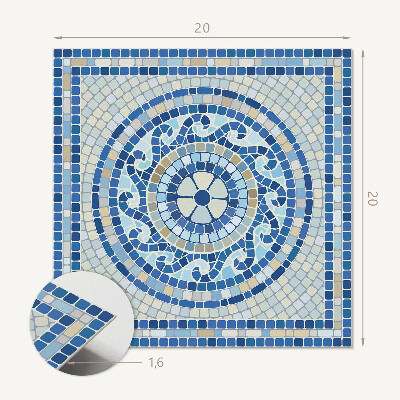 Pvc tegels Door de lucht geïnspireerd mozaïekpatroon