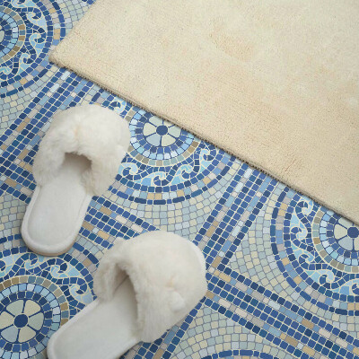 Pvc tegels Door de lucht geïnspireerd mozaïekpatroon