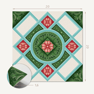 Pvc tegels Ruiten met een bloemig accent