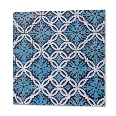 Vinyl tegels zelfklevend Geometrie met flora in een moderne stijl