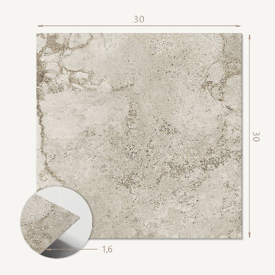 Pvc tegels Structureel steenmotief