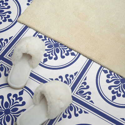 Zelfklevende vinyltegels Bloemenpatroon met cirkels