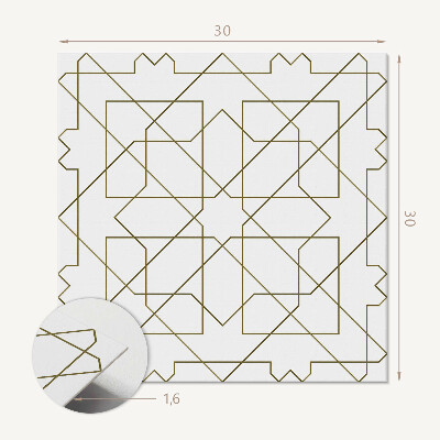 Pvc tegels Lijnpatroon in geometrische vorm