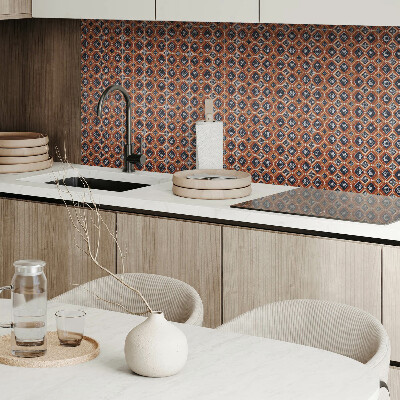 Vinyl tegels zelfklevend Bruine en witte geometrie