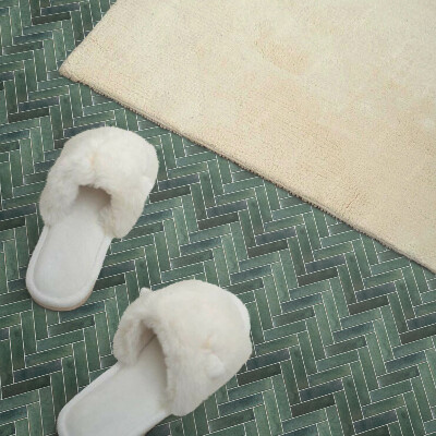 Vinyl tegels zelfklevend Driedimensionale visgraatstructuur