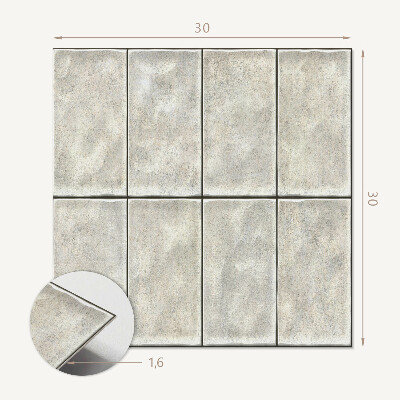 Pvc tegels Driedimensionale lichte verticale tegels