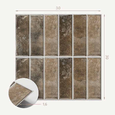 Vinyl tegels zelfklevend Verticale ribpatronen