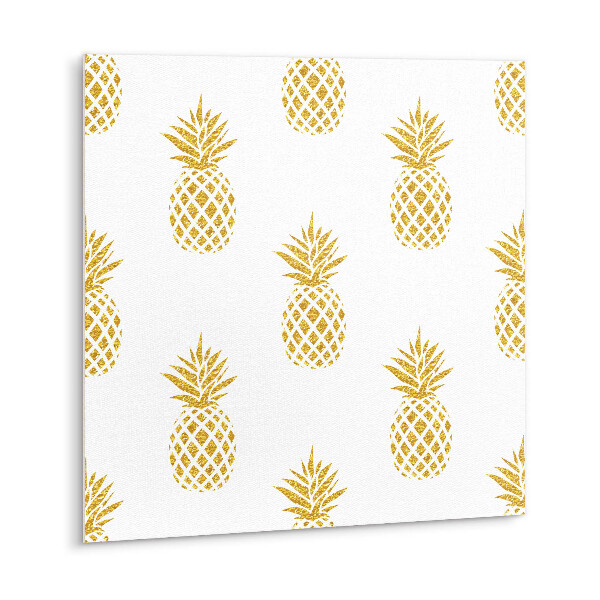 Vinyl tegels Gouden cartoon ananas