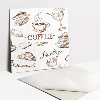 Vinyl tegels Koffie thema