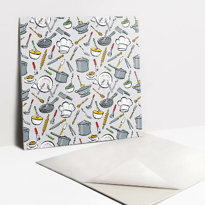 Vinyl tegels Keukengerei