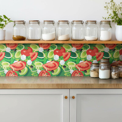 Vinyl tegels zelfklevend Kleurrijke groenten